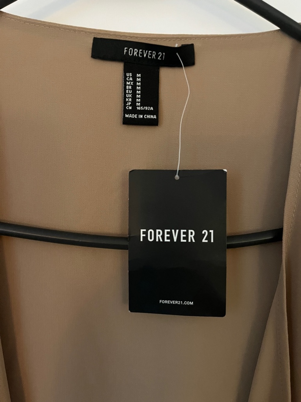 Forever 21 Long Open-Front Duster - Tan - Picture 2 of 4